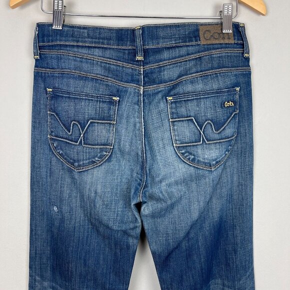 Citizens Of Humanity Jeans Womens 28 Blue High Rise Wide Leg Dark Wash Stretch - Picture 7 of 16